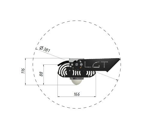 LGT-Prom-Fobos-75 Прожектор-2 габаритные размеры